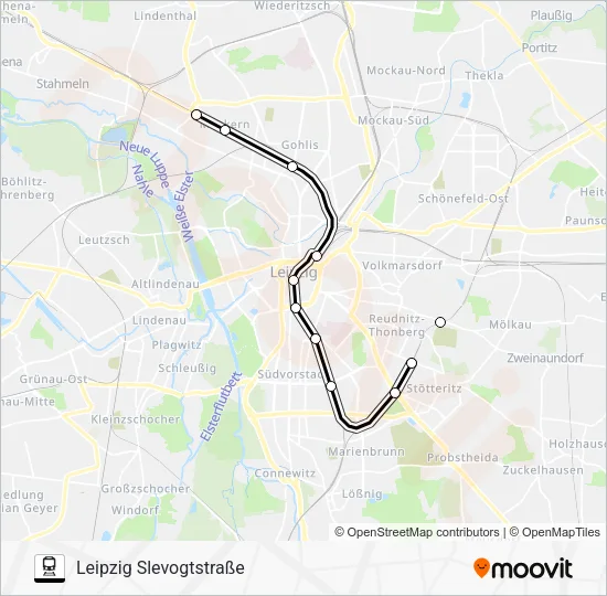 Поезд S3: карта маршрута