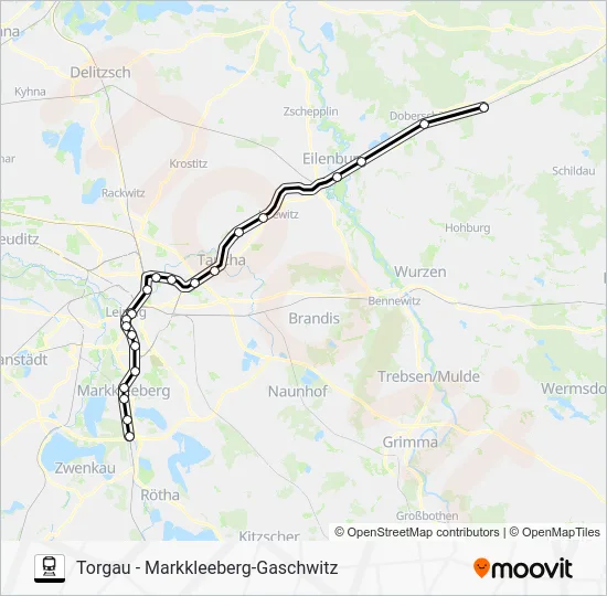 Поезд S4: карта маршрута