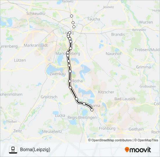 S6 Train Line Map