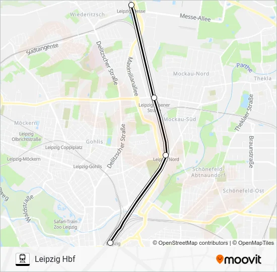 Поезд S6: карта маршрута