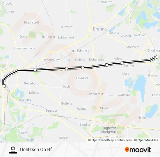 Поезд S9: карта маршрута