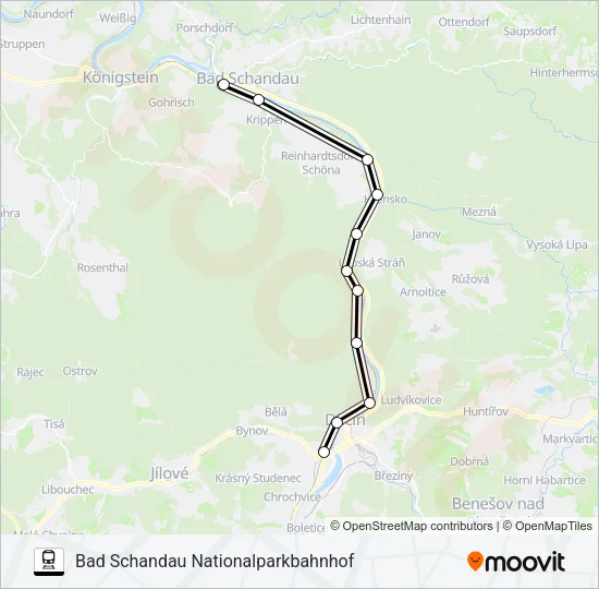 U28 Train Line Map