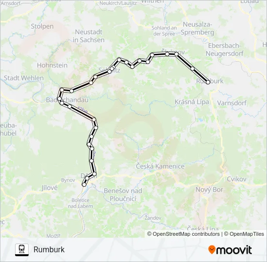 Bahnlinie U28 Karte
