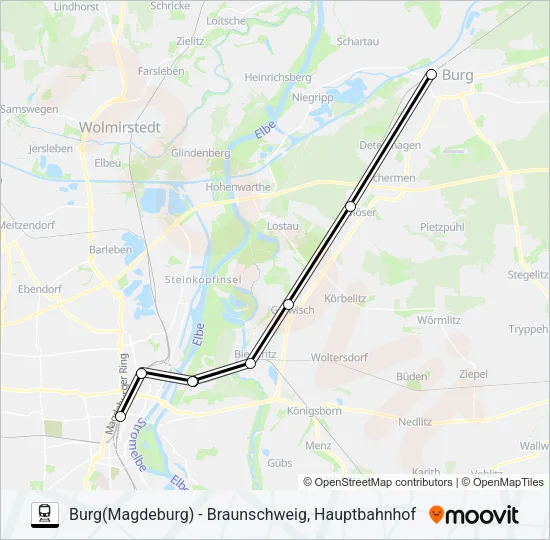 RB40 Train Line Map