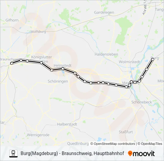 RB40 Train Line Map