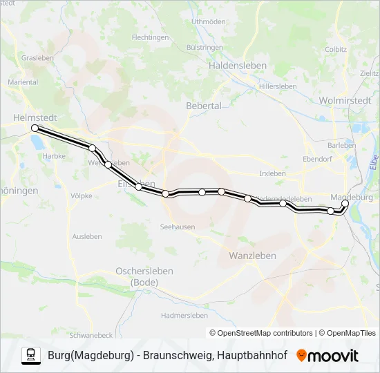 RB40 Train Line Map