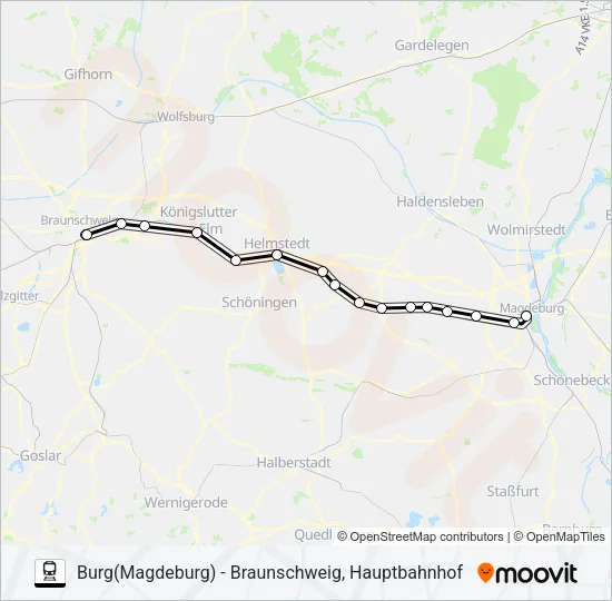 RB40 Train Line Map