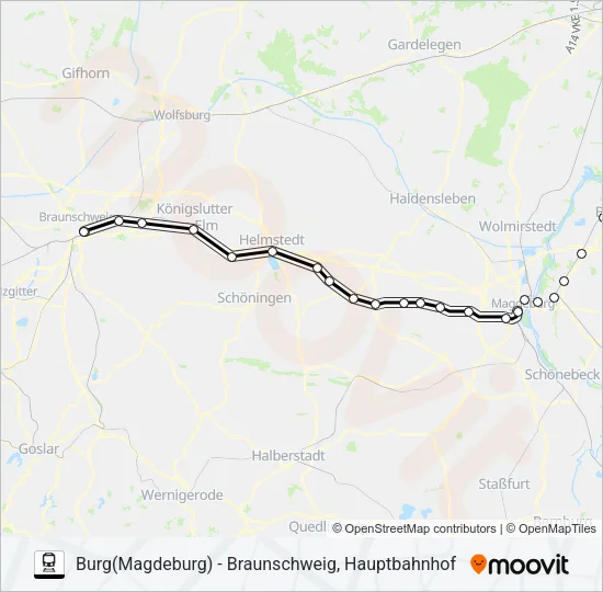 RB40 Train Line Map