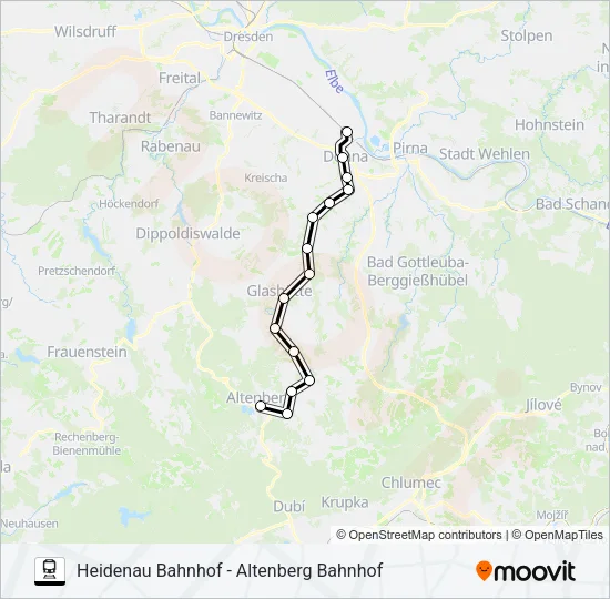RB72 Train Line Map