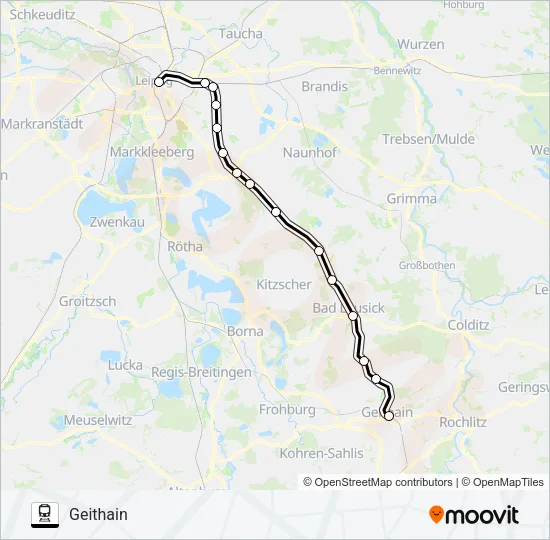 RB113 Train Line Map