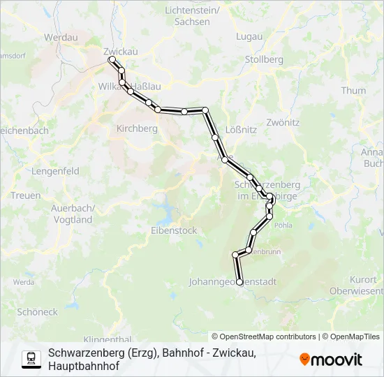 RB95 Train Line Map