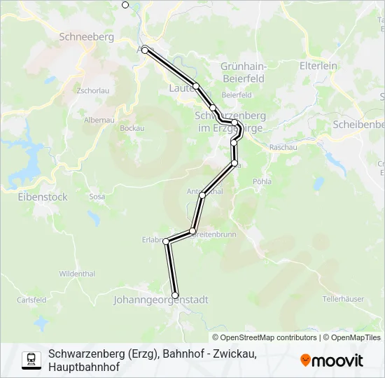 RB95 Train Line Map