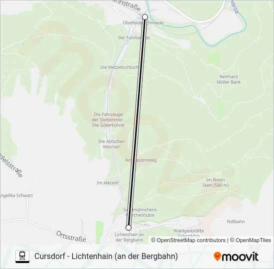 RB61 Train Line Map