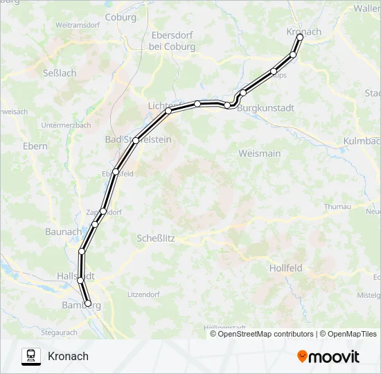 RB25 Train Line Map