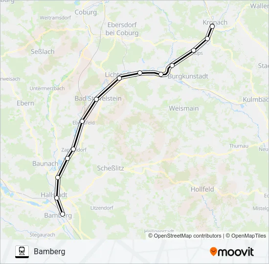 RB25 Train Line Map