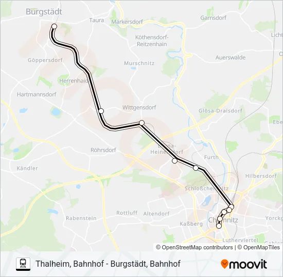 C13 Train Line Map
