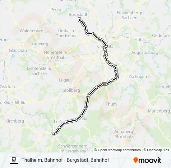 C13 Train Line Map
