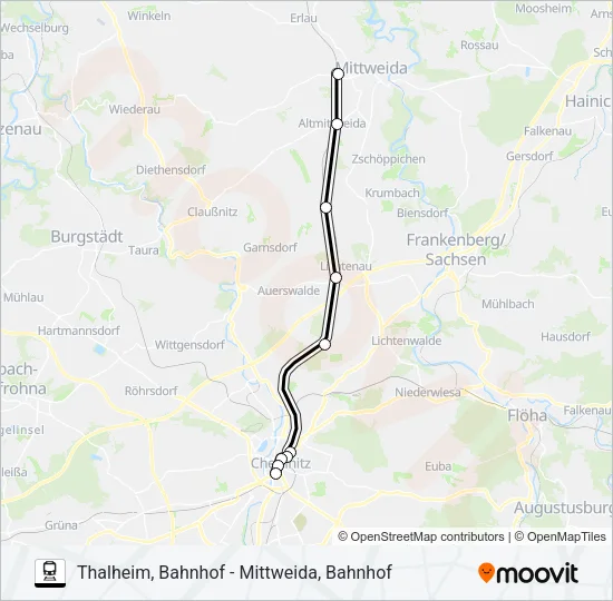 C14 Train Line Map