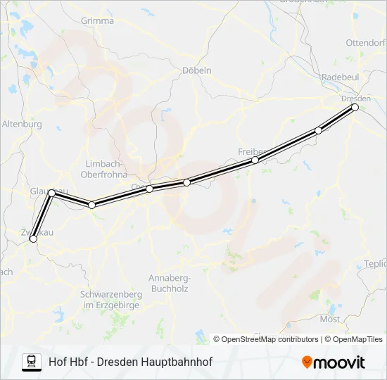 RE3 Train Line Map