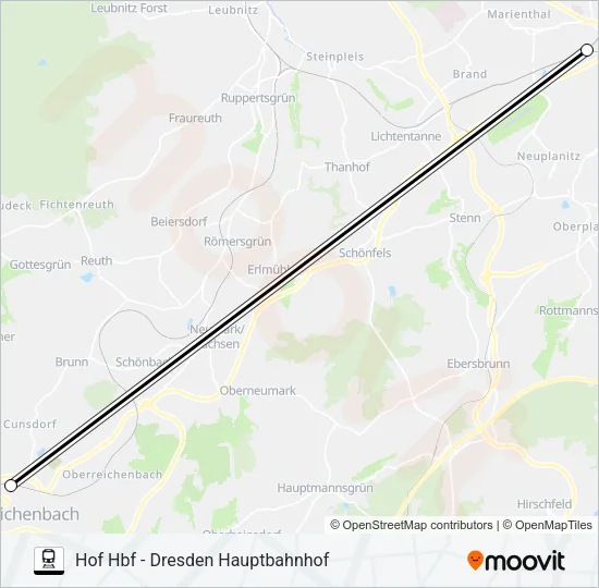 RE3 Train Line Map