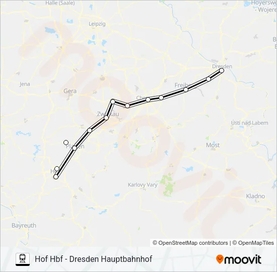 RE3 Train Line Map