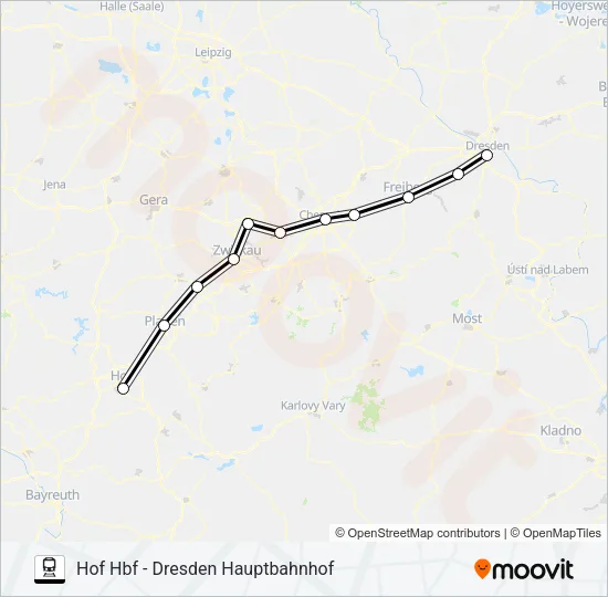 RE3 Train Line Map