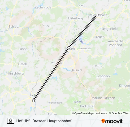 RE3 Train Line Map