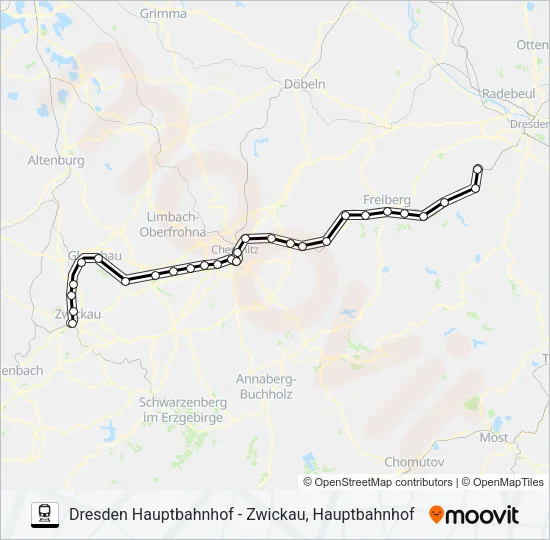 RB30 Train Line Map
