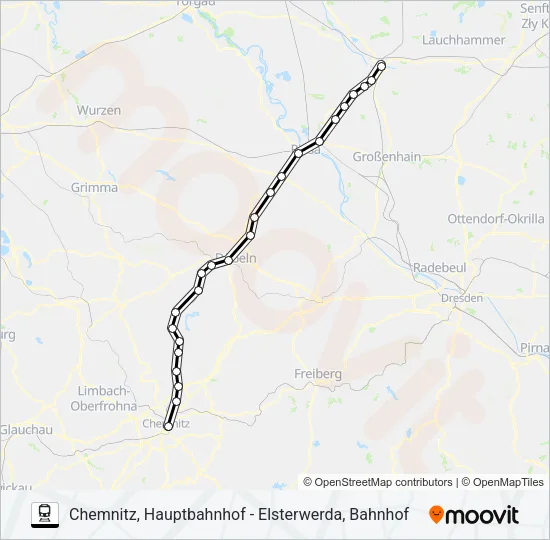 RB45 Train Line Map