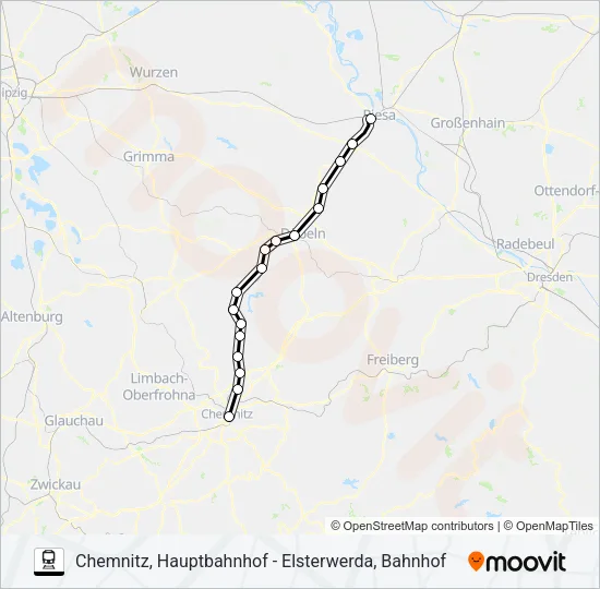 RB45 Train Line Map