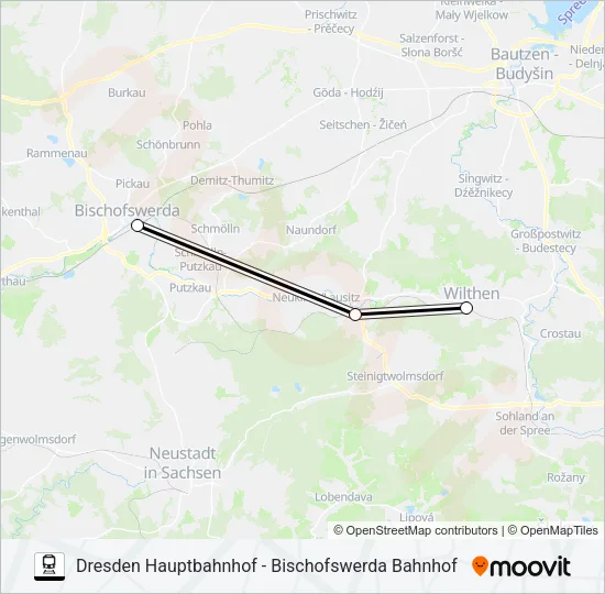 RE2 Train Line Map