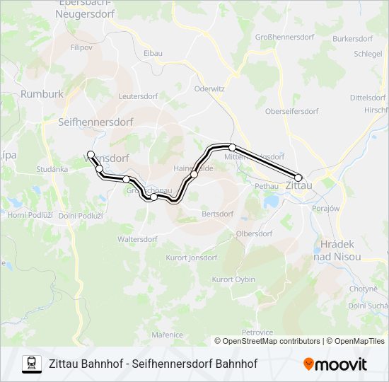 Поезд L7: карта маршрута