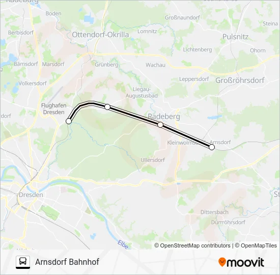 Автобус RB60: карта маршрута