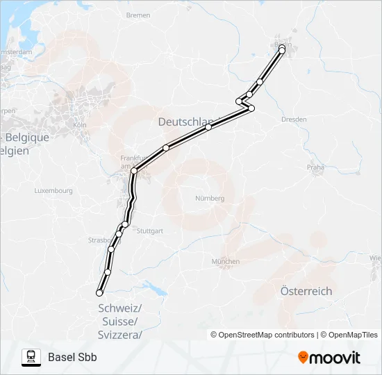 12 Train Line Map