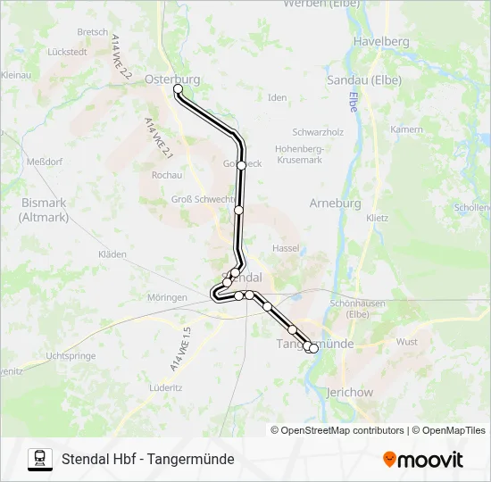 RB33 Train Line Map