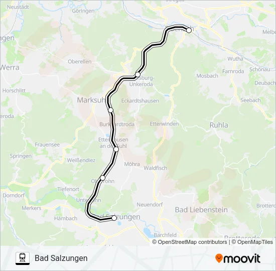 RB41 Train Line Map