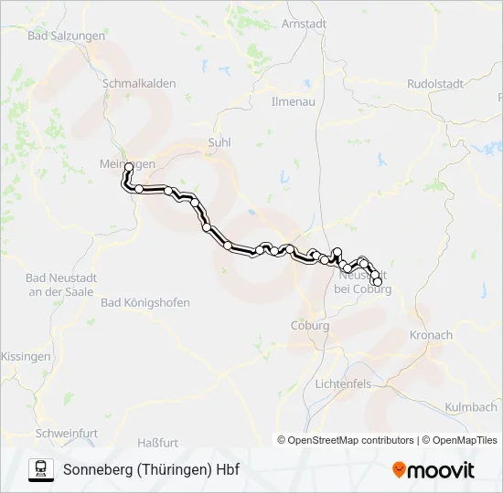 RB41 Train Line Map