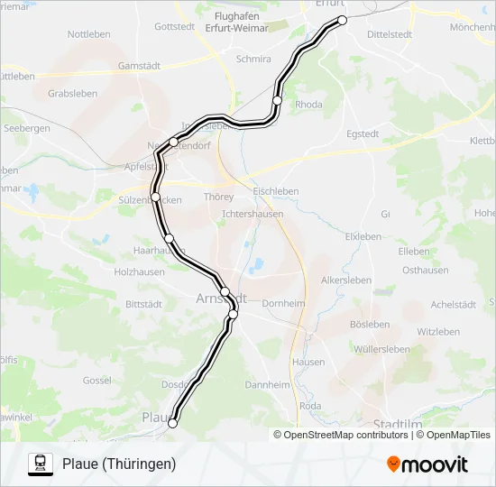 RB46 Train Line Map