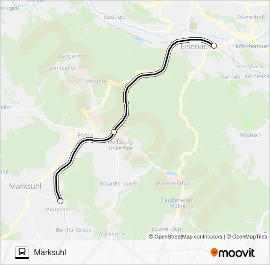 Автобус EV: карта маршрута