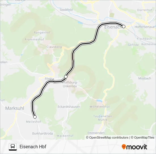 Автобус EV: карта маршрута