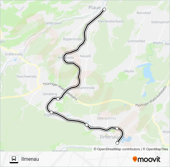 Автобус EV: карта маршрута