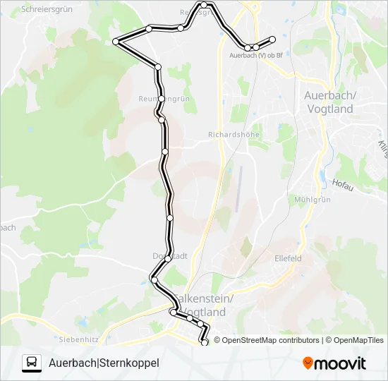 15 Bus Line Map