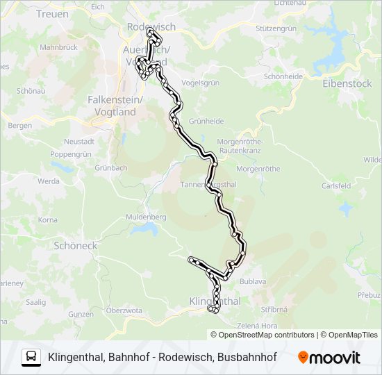 Buslinie 20 Karte