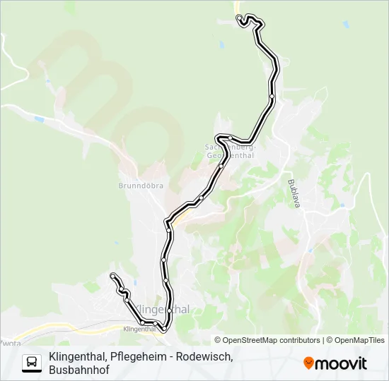 Автобус 20: карта маршрута