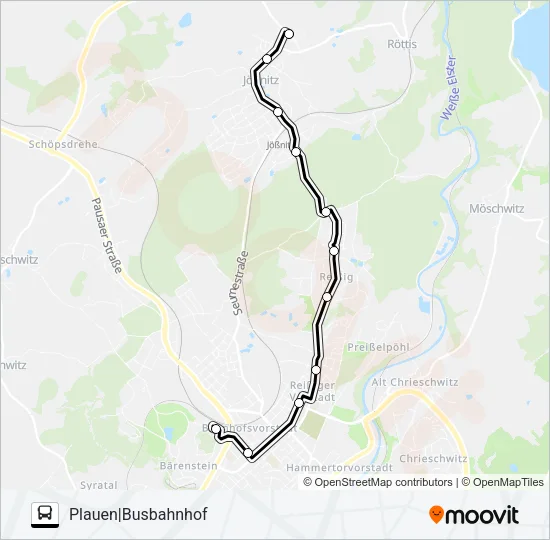 40 Bus Line Map