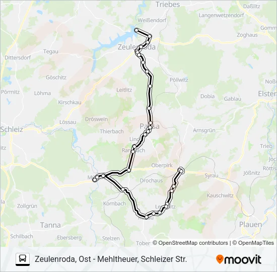 41 Bus Line Map