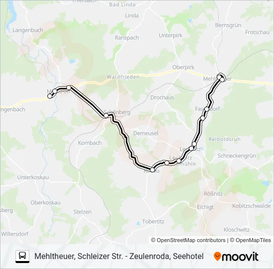 41 Bus Line Map
