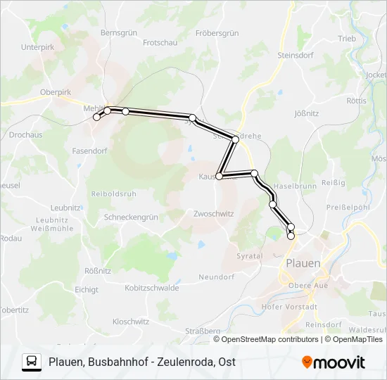 42 Bus Line Map