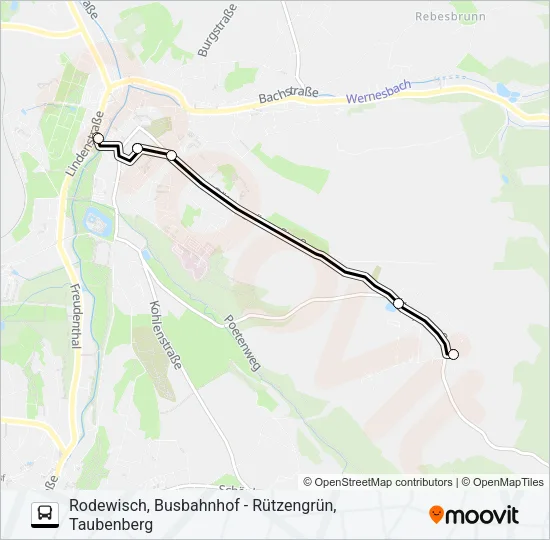 67 Bus Line Map