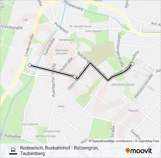 67 Bus Line Map